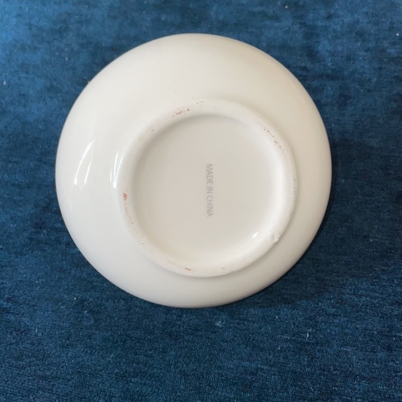 Kwiat Porcelain Ceramic White Baby Blue Ring Dish - Picture 6 of 8